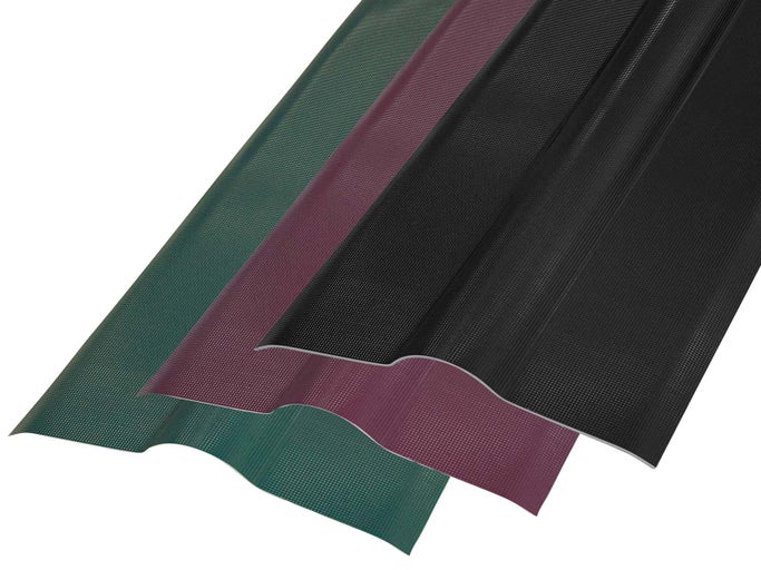 Tri vlnité strešné dosky z plastu