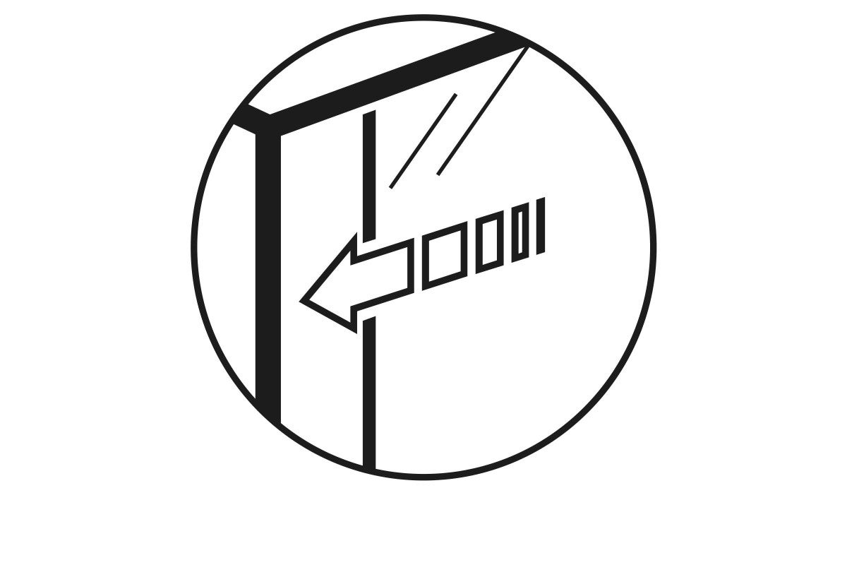 Symbol pre bočné zasúvanie