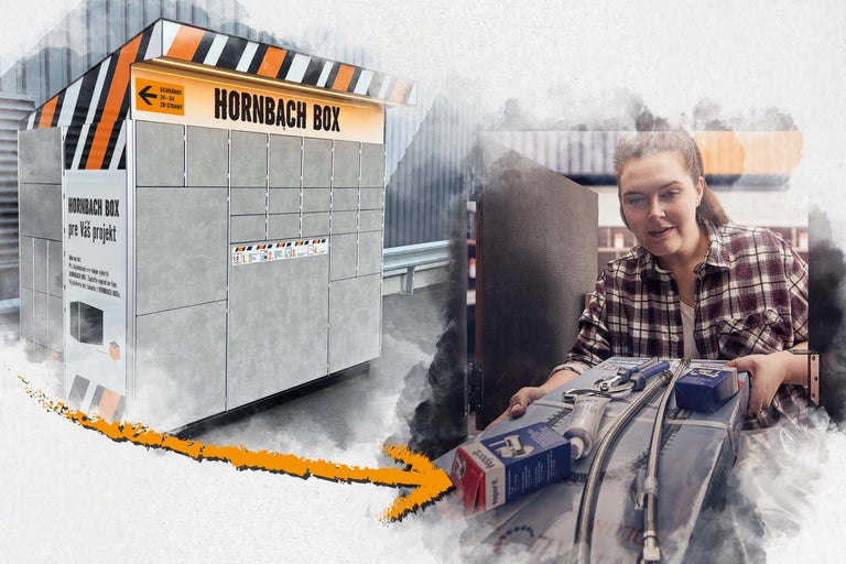 Hornbach Box na bezkontaktné vyzdvihnutie objednaného tovaru