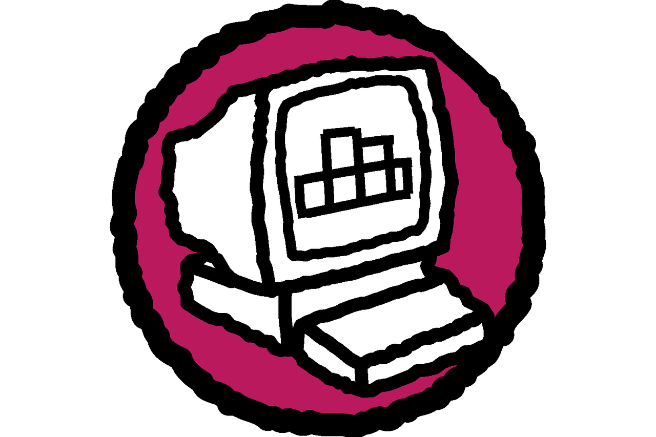 Symbol pre počítač so stĺpcovým grafom na obrazovke