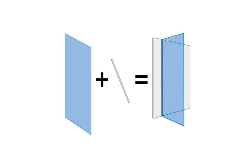 Zobrazenie montáže sprchovej steny