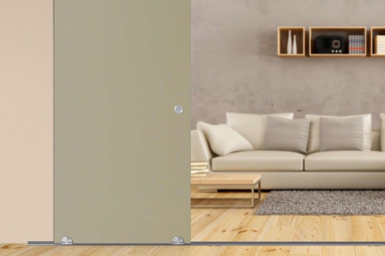 Sklenené posuvné dvere v obývacej izbe