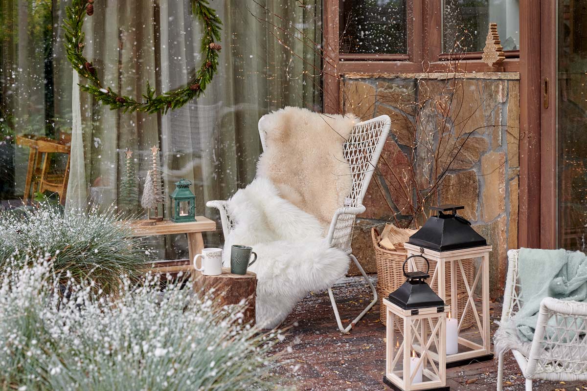 A télikertben tökéletes karácsonyi hangulatot teremthetsz