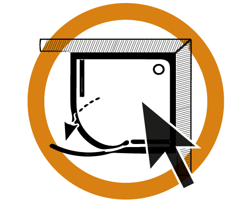 Symbol pre inštaláciu sprchy.