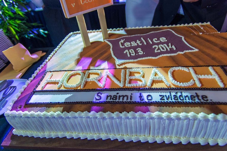 Narodeninová torta s nápisom Hornbach