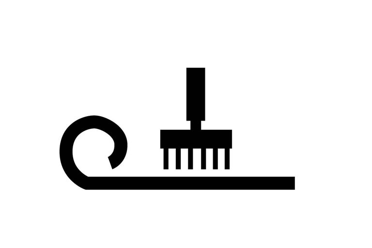 Symbol pre čistenie kobercov