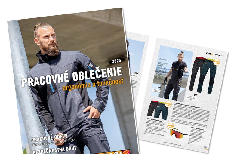 Katalóg pracovných odevov a bezpečnostnej obuvi pre rok 2025.