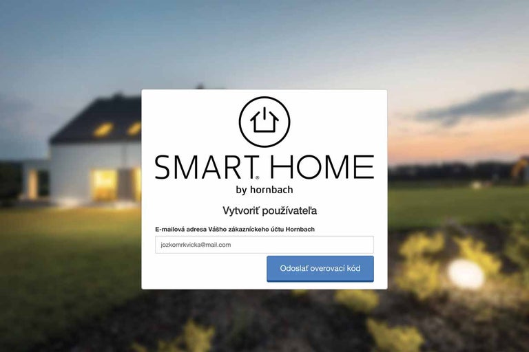Smart Home od Hornbachu: Vytvoriť používateľa