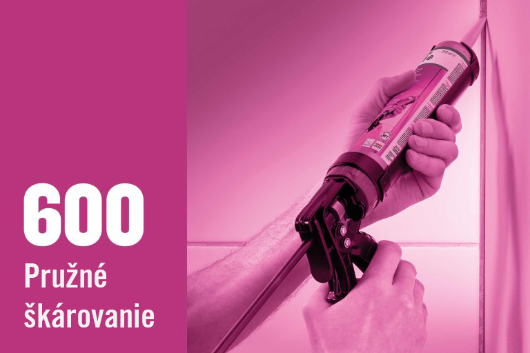 Aplikácia tesniaceho materiálu pomocou kartuše na škáru obkladu