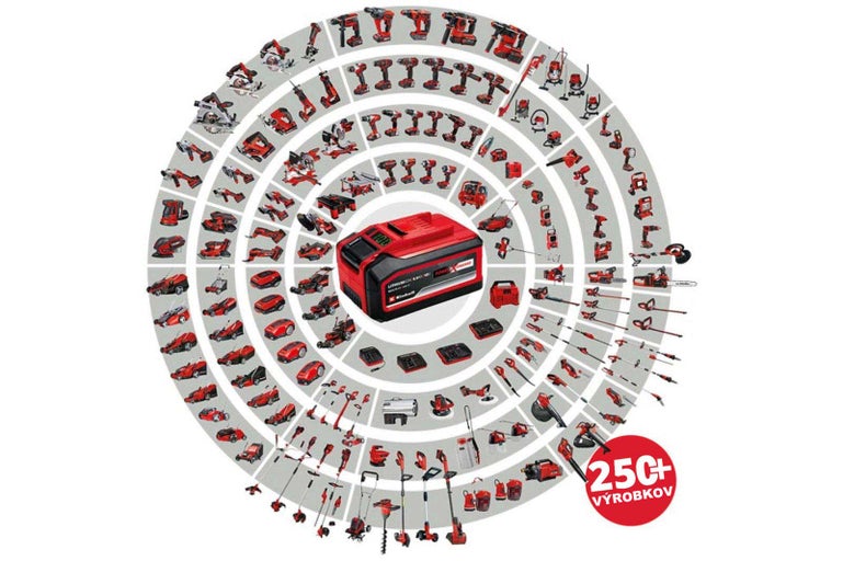 Akumulátor Einhell Power X-Change s viac ako 250 zariadeniami