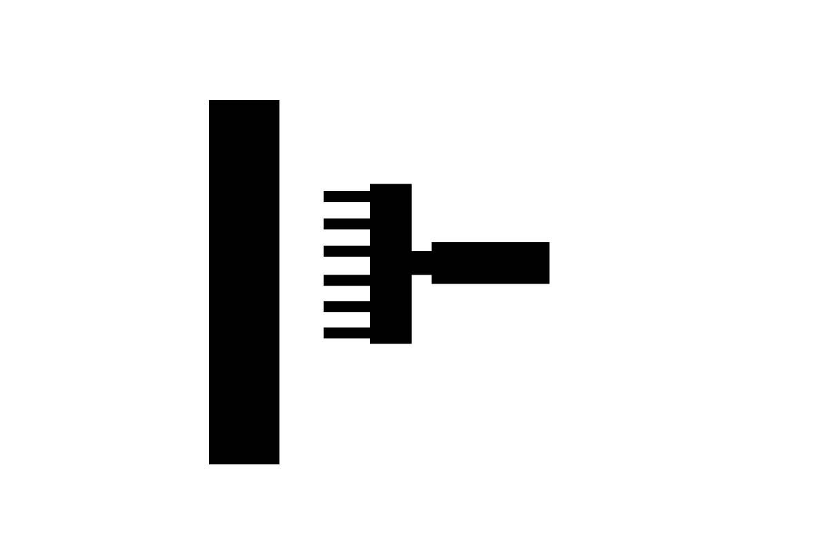 Symbol pre nanášanie vnútornej omietky