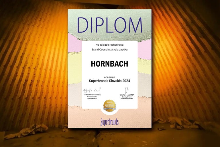 Diplom Hornbach Superbrands Slovensko 2024