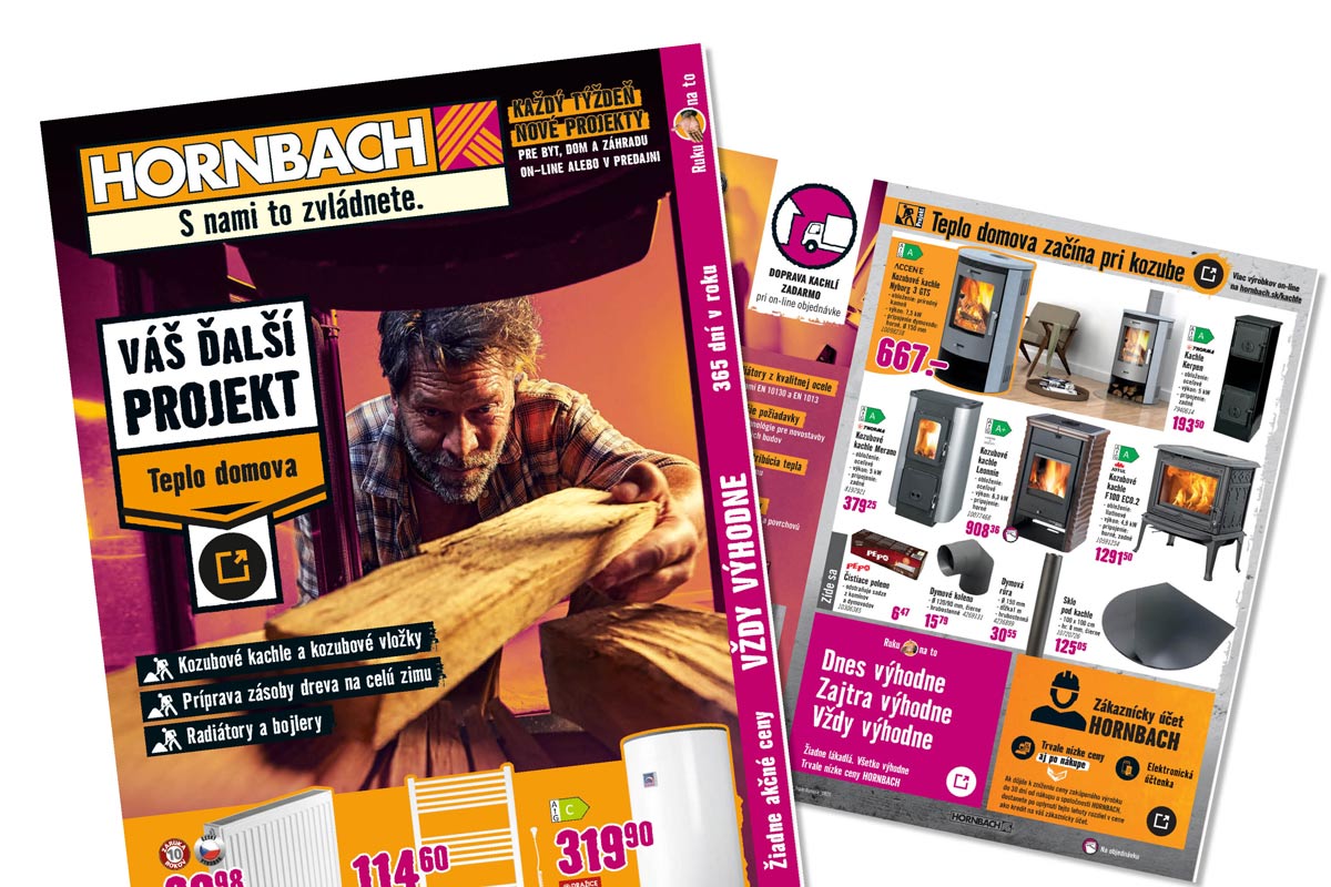 Online katalóg HORNBACH SK: Váš ďalší projekt - Teplo domova