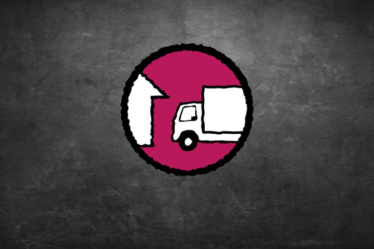 Symbol pre doručenie nákladným autom