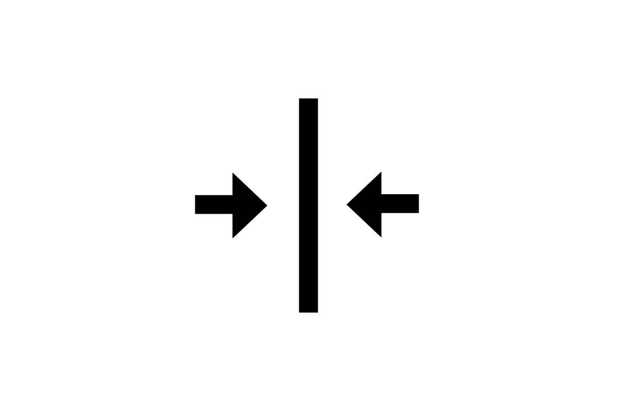 Symbol pre inštalačnú šírku