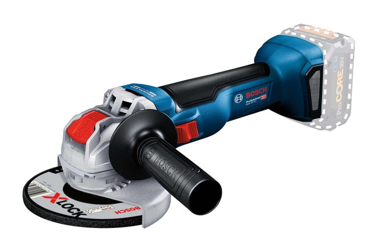 Akumulátorová uhlová brúska Bosch so systémom X-Lock