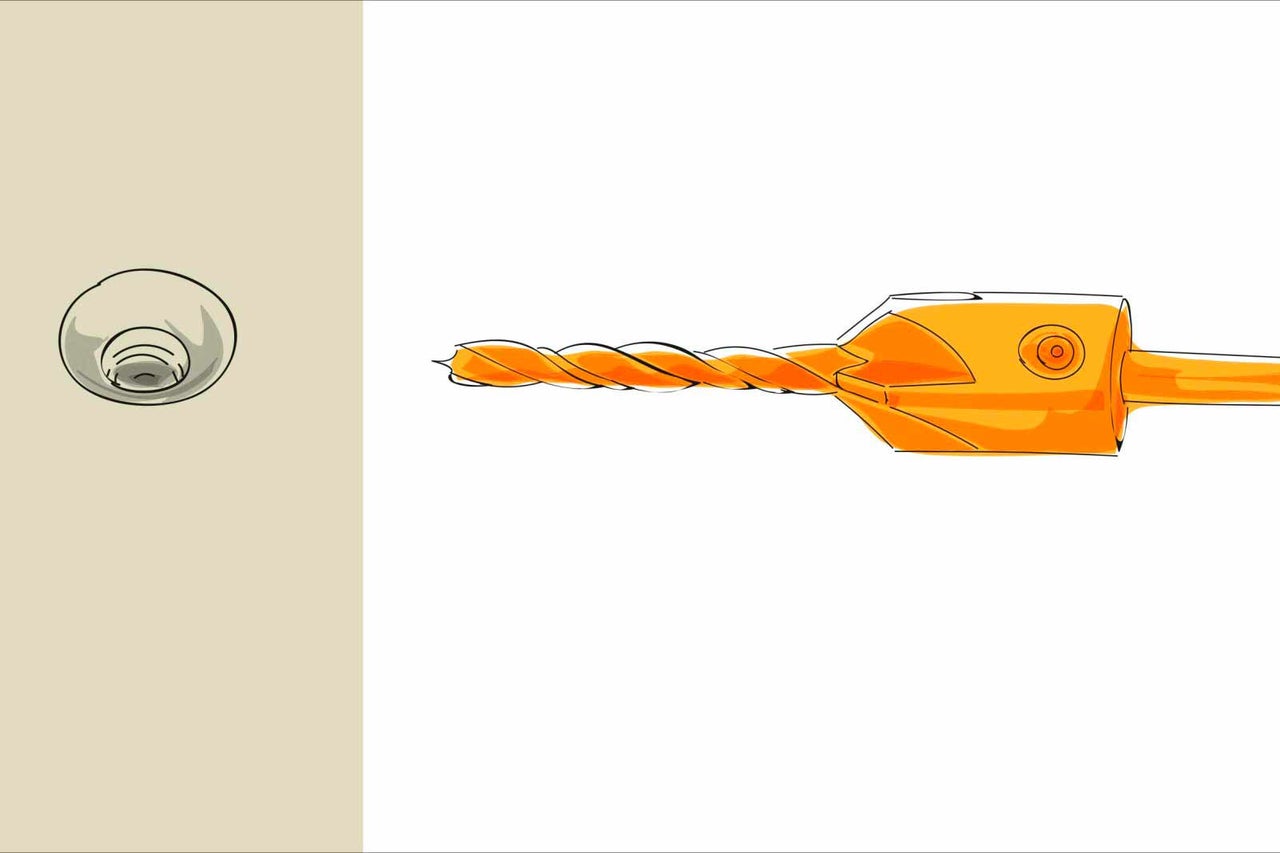 Ilustrácia vrtáka a krytu vŕtanej diery