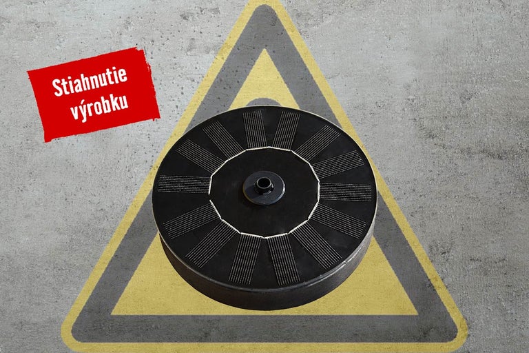 Oznámenie o bezpečnostnom stiahnutí solárnej fontány