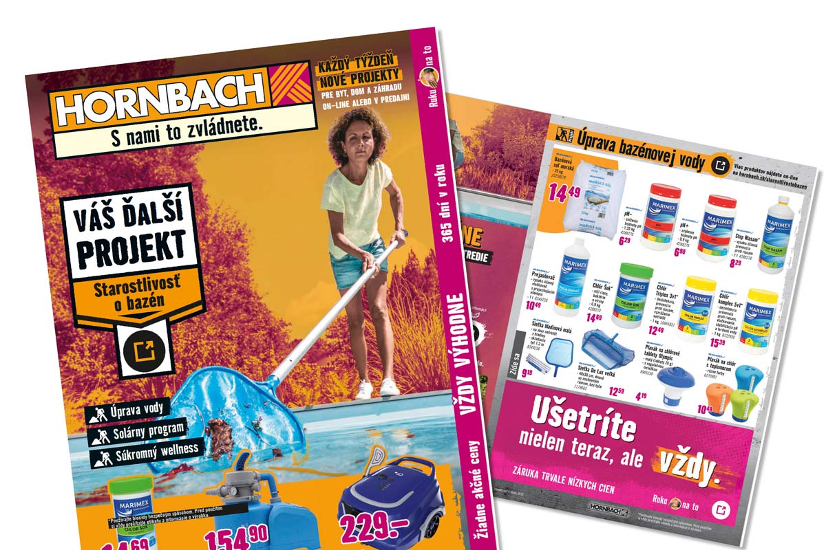 Online katalóg HORNBACH SK: Váš ďalší projekt - Starostlivosť o bazén