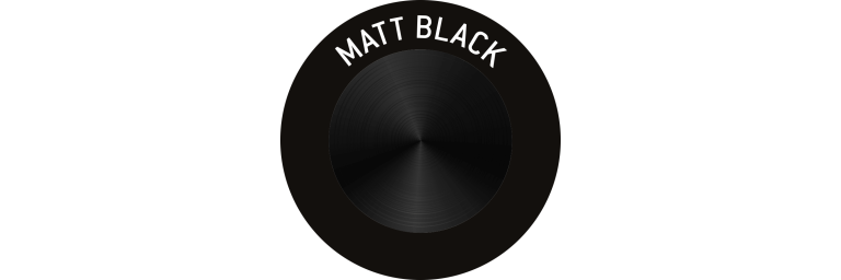 Vzorka matnej čiernej farby