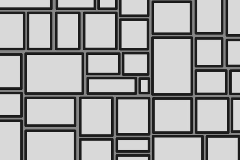 Pozadie s rôznymi fotorámikmi