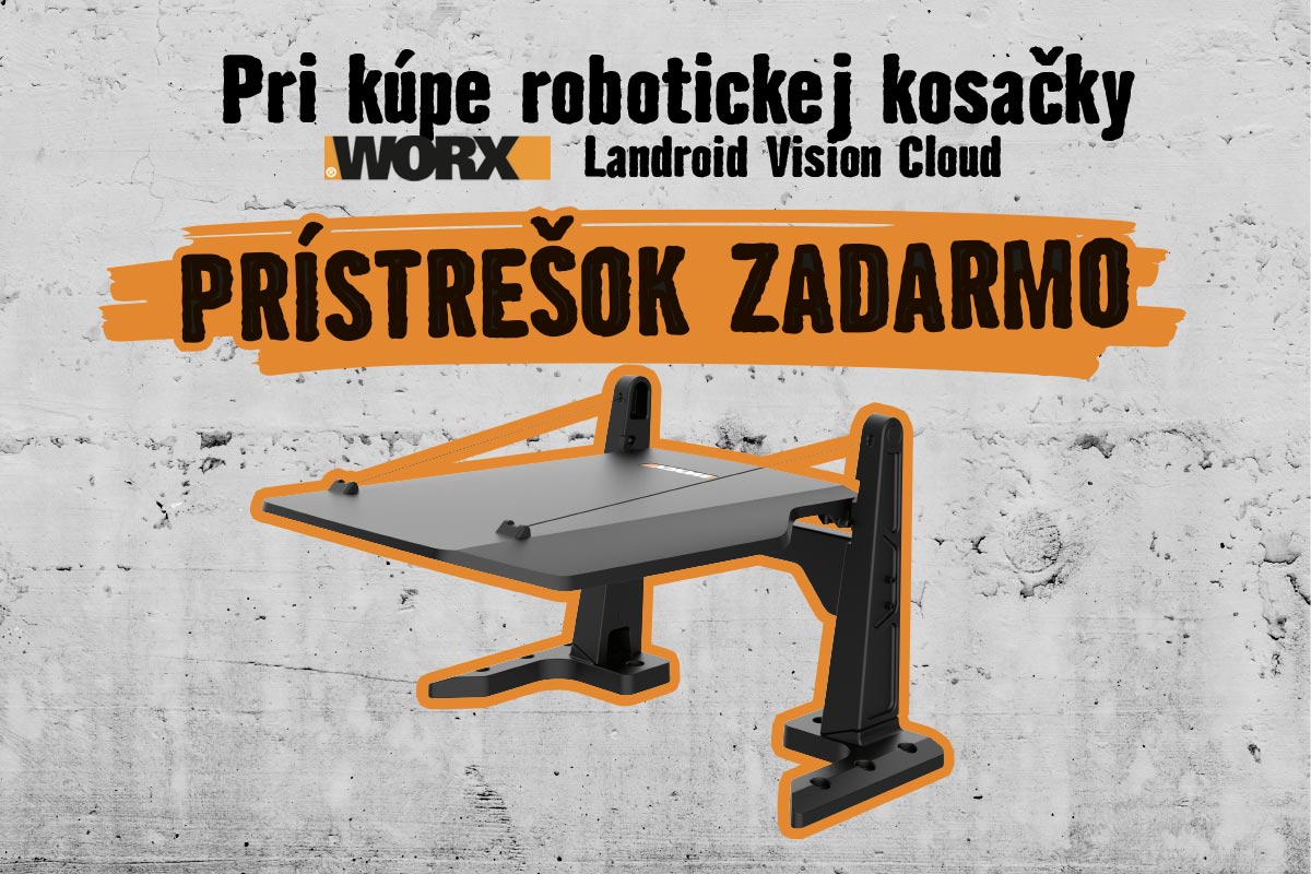 Prístrešok pre robotickú kosačku WORX Landroid Vision Cloud zadarmo