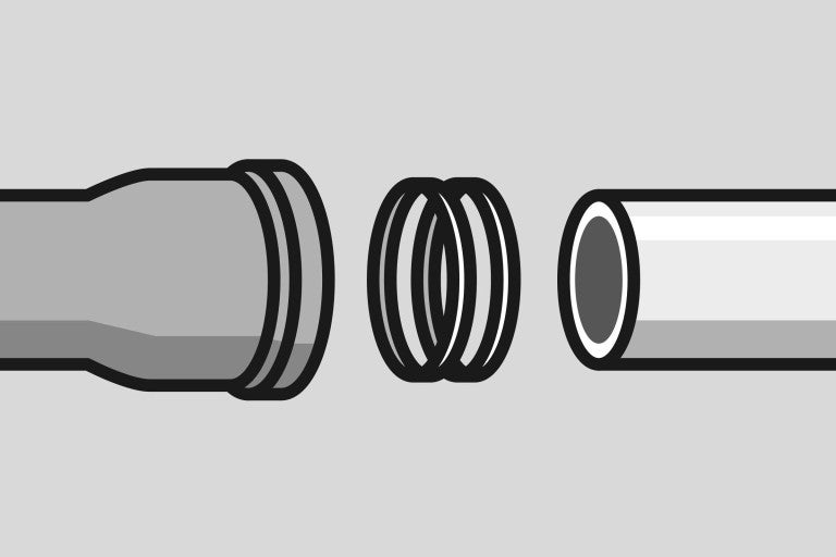 Potrubný spoj s tesniacimi krúžkami