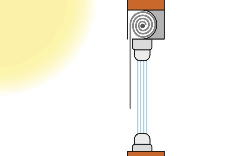 Ilustrácia žalúzie so šnúrkou