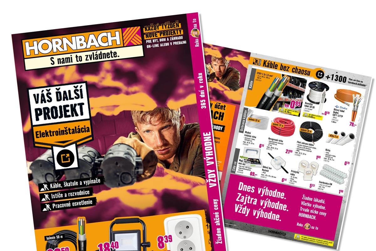 Online katalóg HORNBACH SK: Váš ďalší projekt - Elektroinštalácia