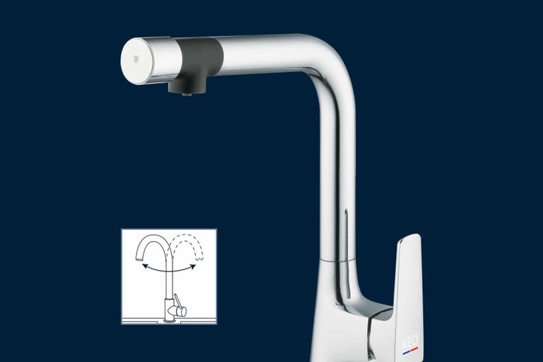 Kuchynská batéria s otočným výtokom
