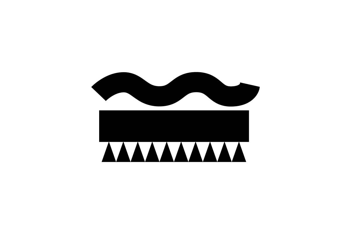 Symbol pre vlnitú štruktúru