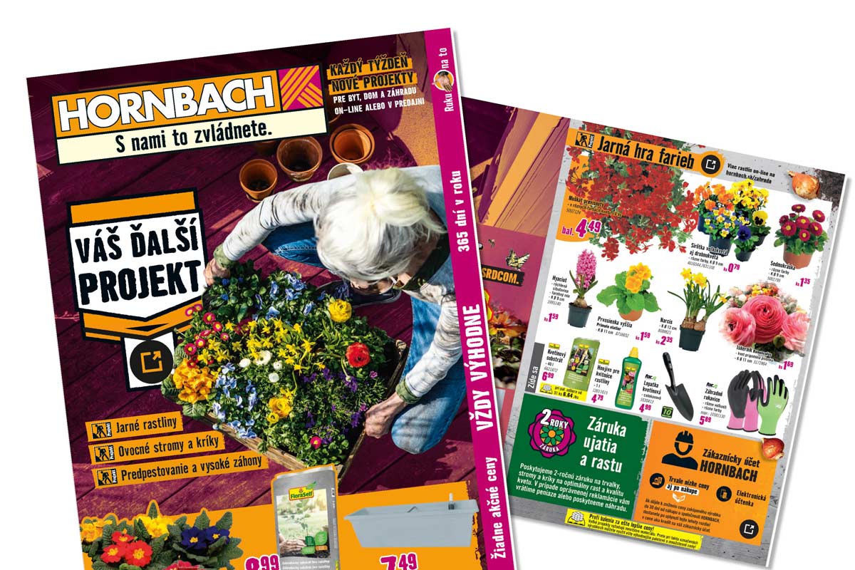 Online leták HORNBACH SK: Váš ďalší projekt - Poslové jari