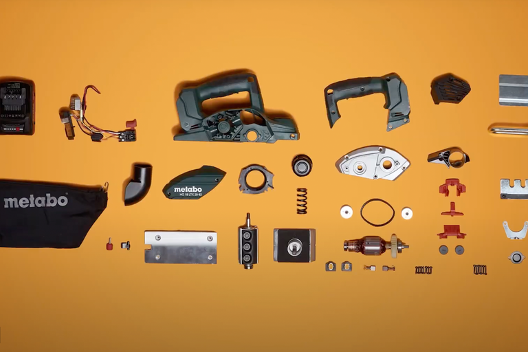 MACHER | Demontáž: Akumulátorový hoblík