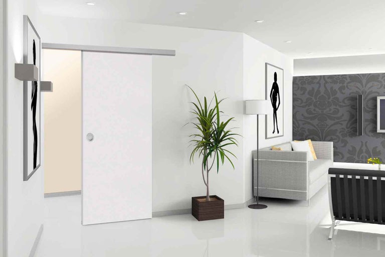 Svetlá obývacia izba s posuvnými dverami