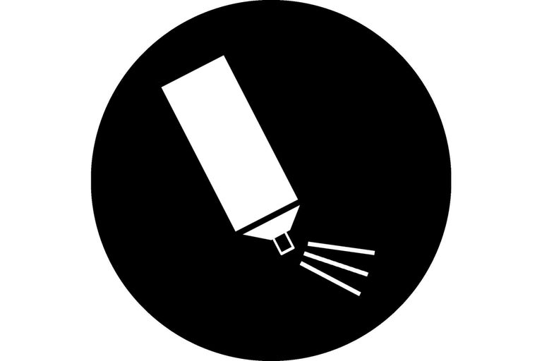 Symbol: Aerosólová nádoba s hnacím plynom