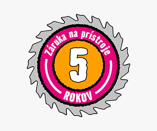 5 rokov záruka na prístroje