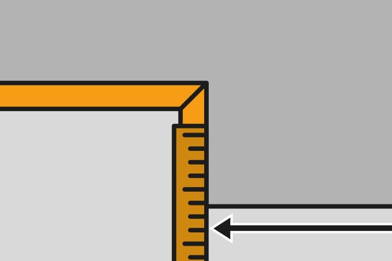 Symbol na meranie dĺžky výrobku