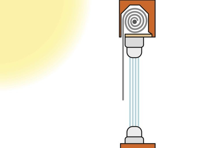 Ilustrácia inštalácie rolety na zakrytie okna