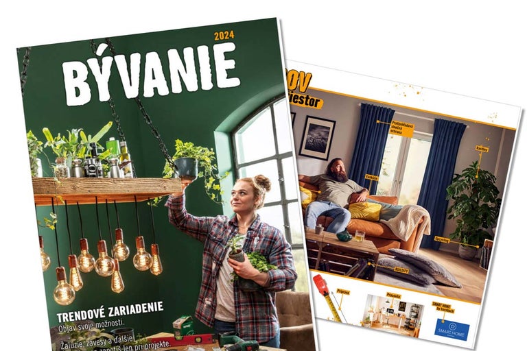Dva časopisy o bývaní s nápadmi na rok 2024.
