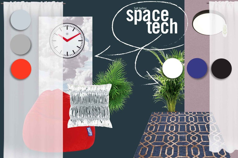 Návrh izby s nábytkom, dekoráciami a rastlinami pre moderné prostredie