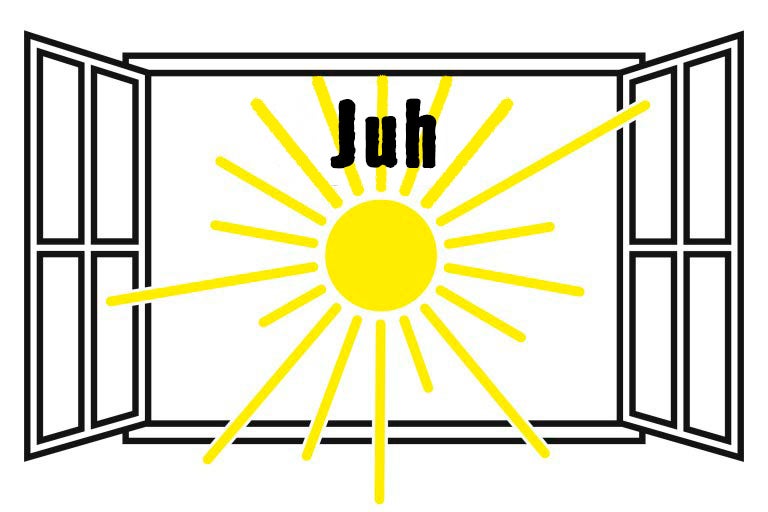 Okno so slnečným svitom