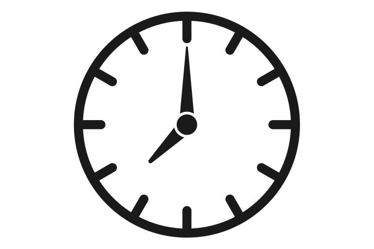 Symbol hodín s ukazovateľom času