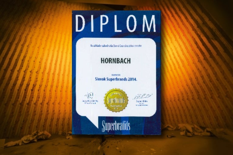 Diplom Hornbach Slovak Superbrands 2014