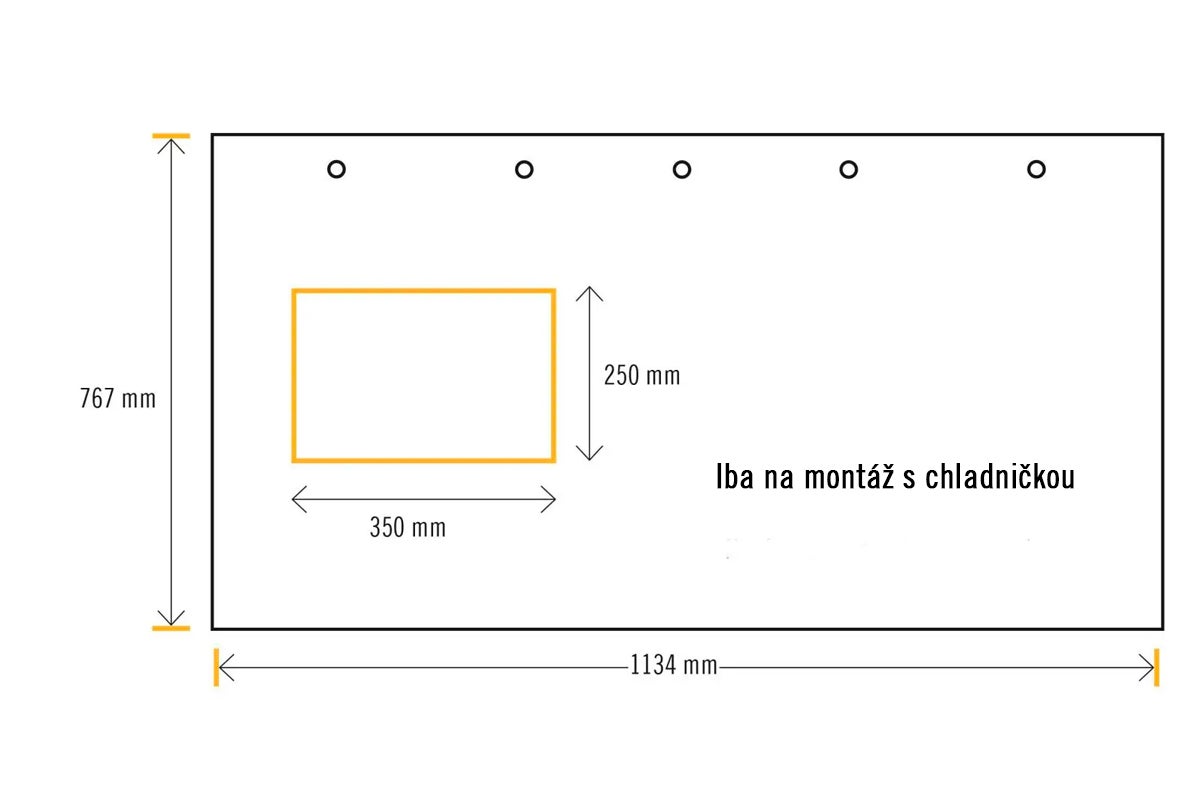 Montážny návod pre chladiace zariadenia s rozmermi