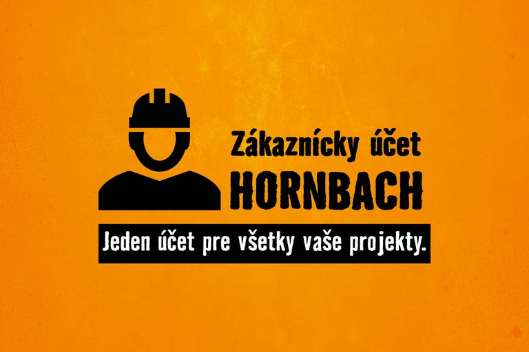 Zákaznícky účet HORNBACH: Jeden účet pre všetky vaše projekty.