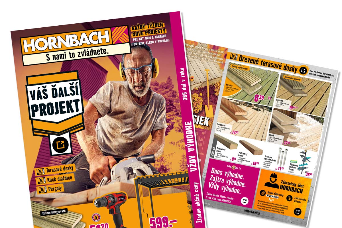 Online leták HORNBACH SK: Váš ďalší projekt - Terasa