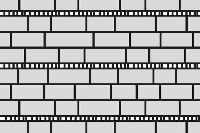 Ilustrácia murovanej konštrukcie v blokovej väzbe