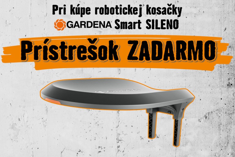Prístrešok pre robotickú kosačku GARDENA zdarma Prístrešok pre robotickú kosačku GARDENA zdarma