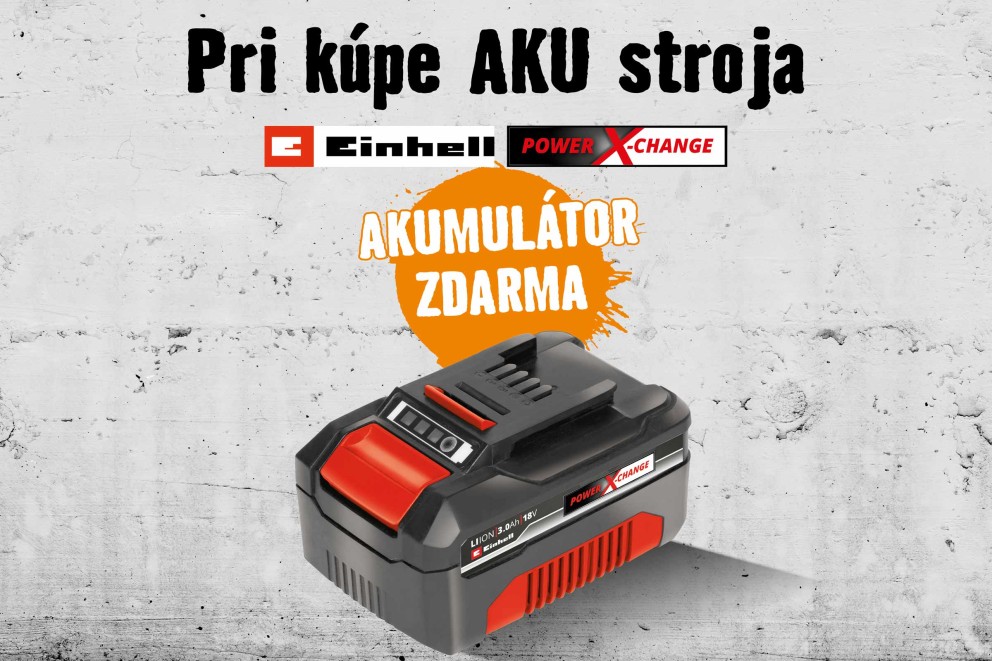  Akumulátor Einhell Power X-Charge ZDARMA