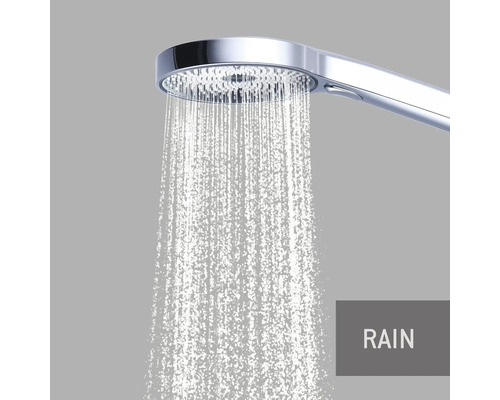 Ručná sprcha s typom prúdu vody dážď